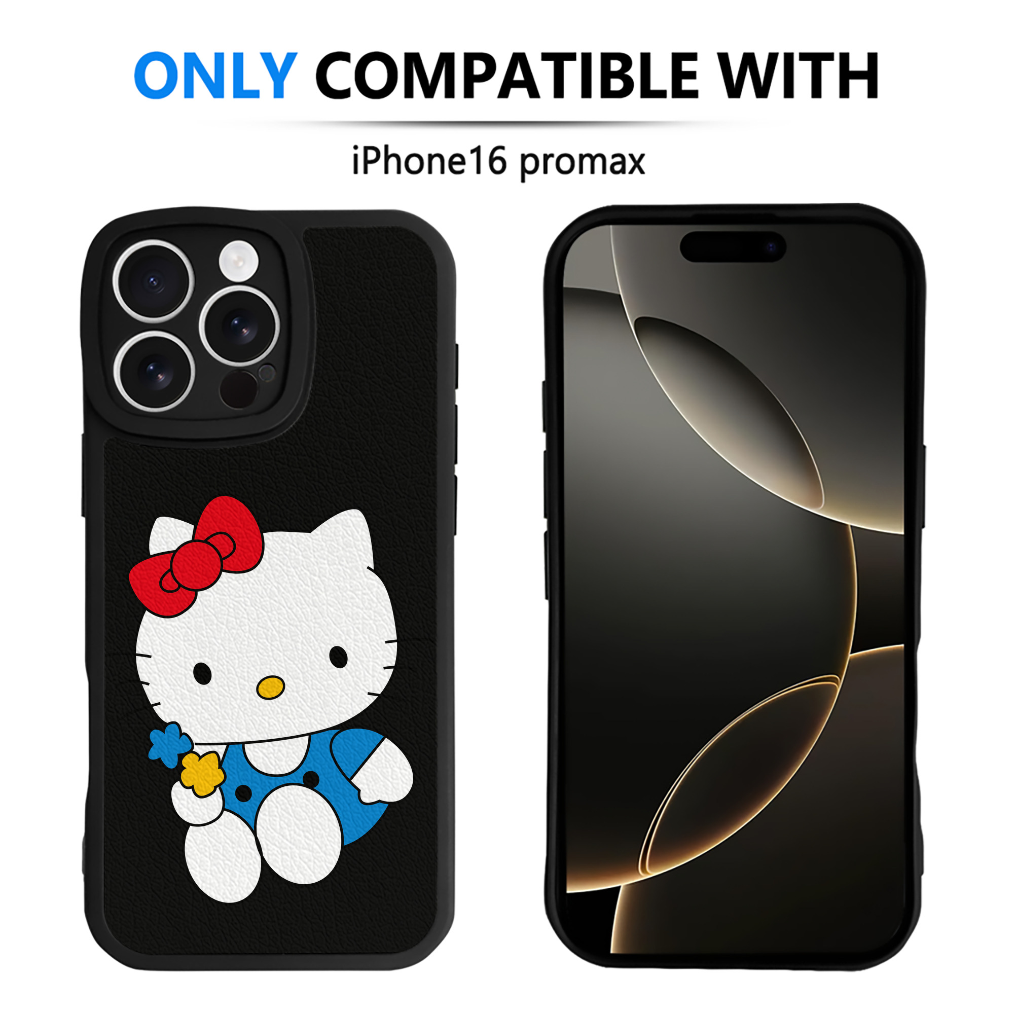 （画像用） Hello Kitty ハローキティ 【iPhone 16シリーズ対応】シリコンスマホケース（レザー調） 材質：シリコン